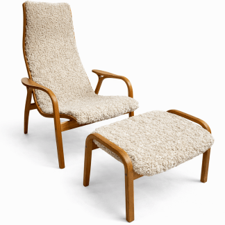 Lamino Swedese - lounge chair and stool